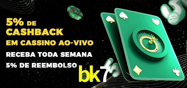 Promoções do cassino ao Vivo bk7